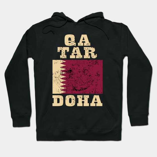 Flag of Qatar Hoodie by KewaleeTee